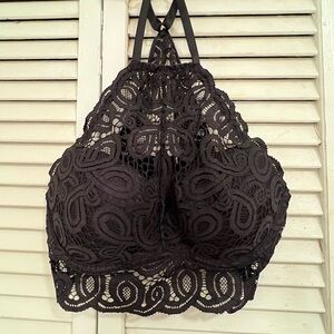Victoria's Secret Black Lace Push up Bra